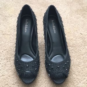 Black Bejewelled Heels